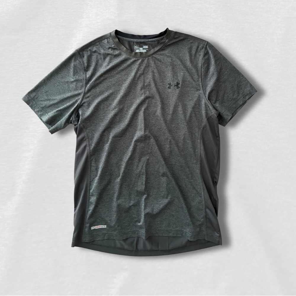 Under Armour Charcoal and Black Short Sleeve Tee